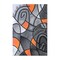 Flash Furniture Orange 5' x 7' Abstract Design Accent Area Rug ACD-RGTRZ860-57-OR-GG - alternate 6